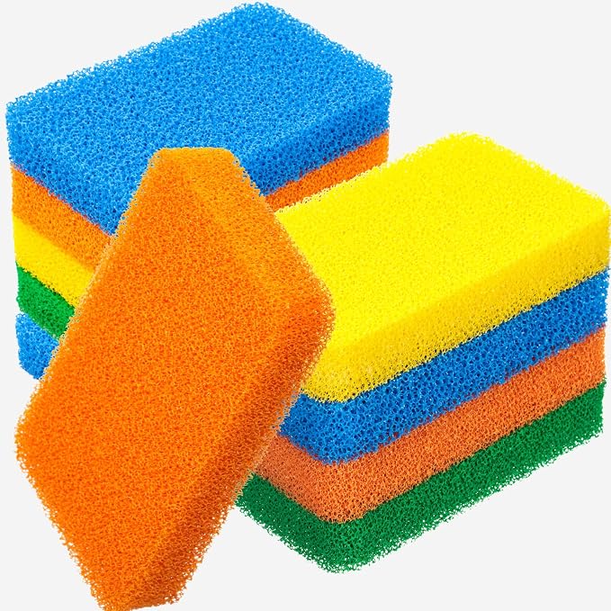 Patelai 10 Pieces Silicone Dish Sponge Silicone Scrubber Reusable Kitchen by Patelai
