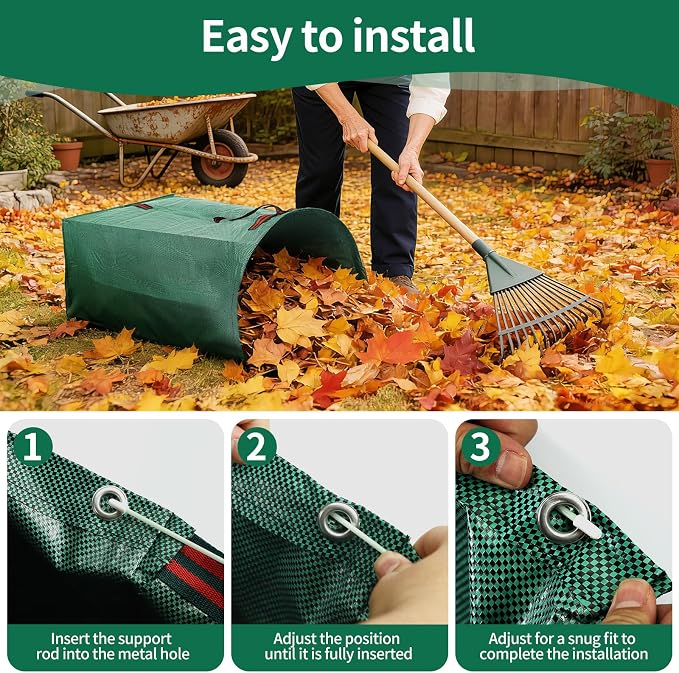 Leaf Bags, Foldable Leaf Collector - Image 5