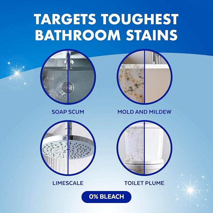 Lysol Power Foaming Bathroom Cleaner, Disinfectant Spray Kills 99.9% of Germs - Image 3