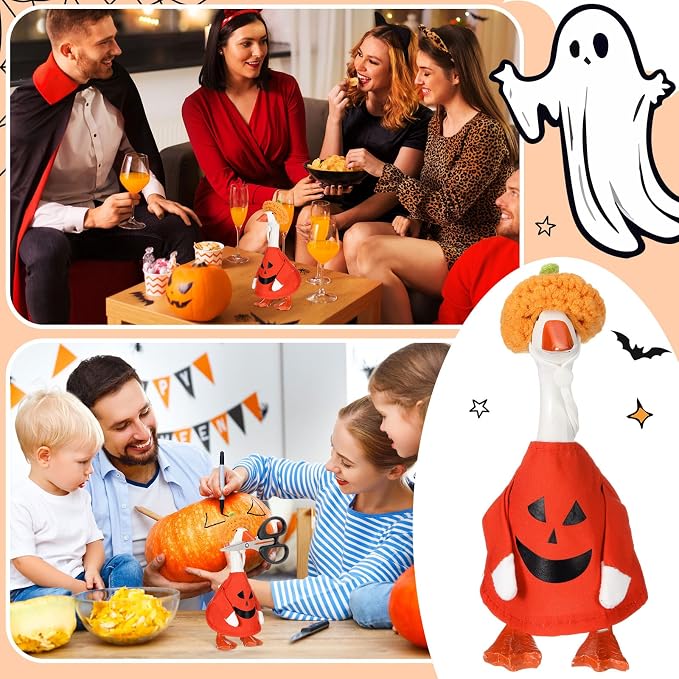 Abbylike Thanksgiving Mini Desk Goose Outfits 7 Inch Magnetic Silly Goose - Image 6