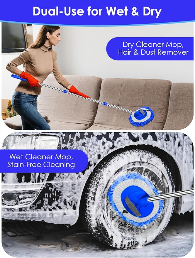 2 in 1 Lightweight Wall Cleaner Mop - Image 5