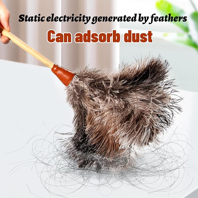 Natural Good Ostrich Feather Duster - Image 3