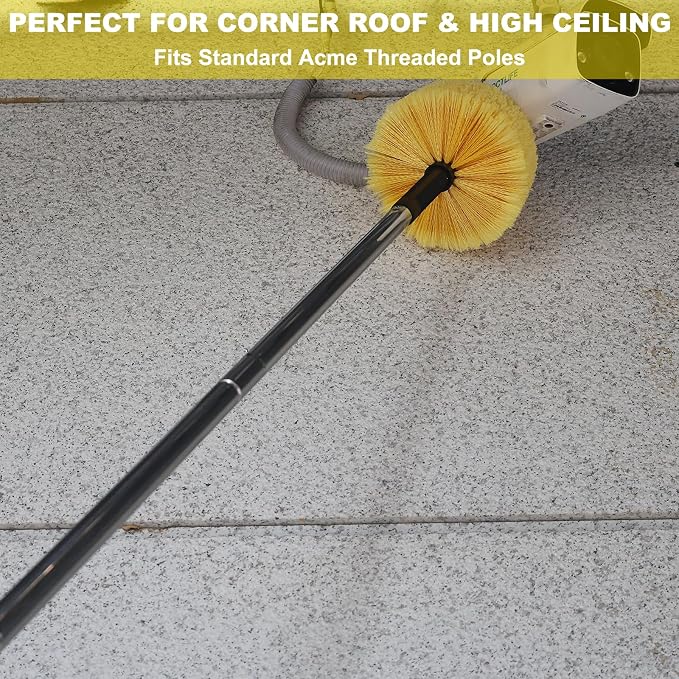 Yellow Twist-On Cobweb Duster Head Brush - Image 5