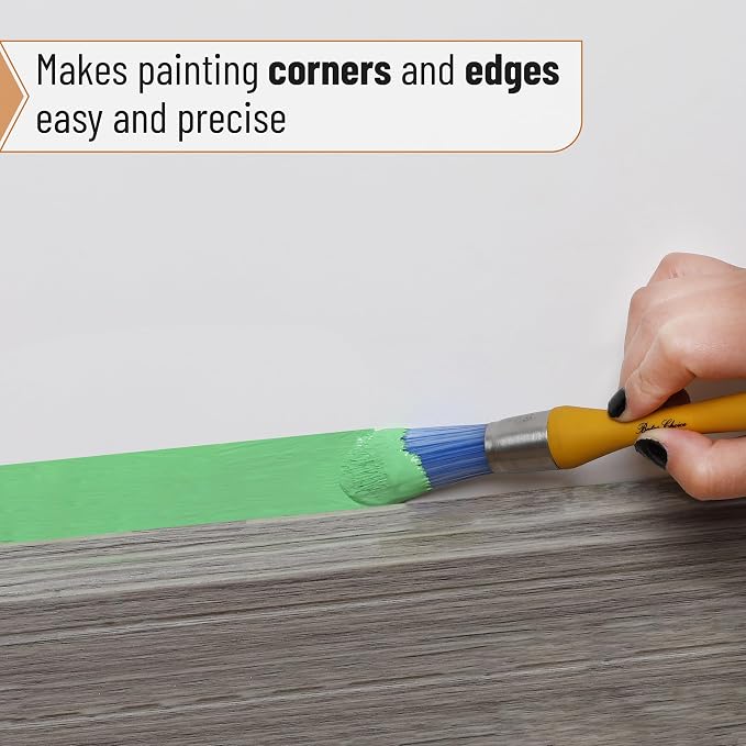 Bates- Trim Paint Brush, 0.75 Inch, Ergonomic Non-Slip Handle, Synthetic - Image 4