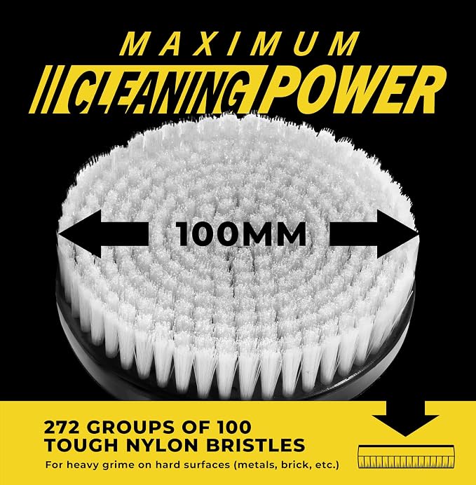 VViViD Drill Backing Plate + Power Scrub Brush Attachment, 4” inch / 100mm - Image 2