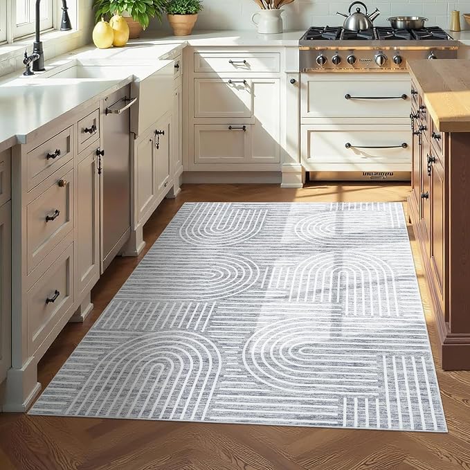 Washable Rug 3x5 Area Rugs for Living Room, Abstract Rug for Bedroom, Soft - Image 4