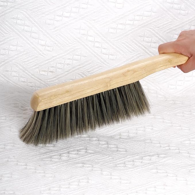 Rbenxia 2 Pieces Wooden Handle Bench Brushes Horse Hair Brushes Soft Bristles - Image 5