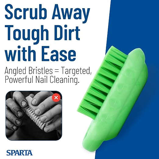 SPARTA Nail Scrub Brush Commercial-Grade, Heavy-Duty Hand and Fingernail Brush - Image 6