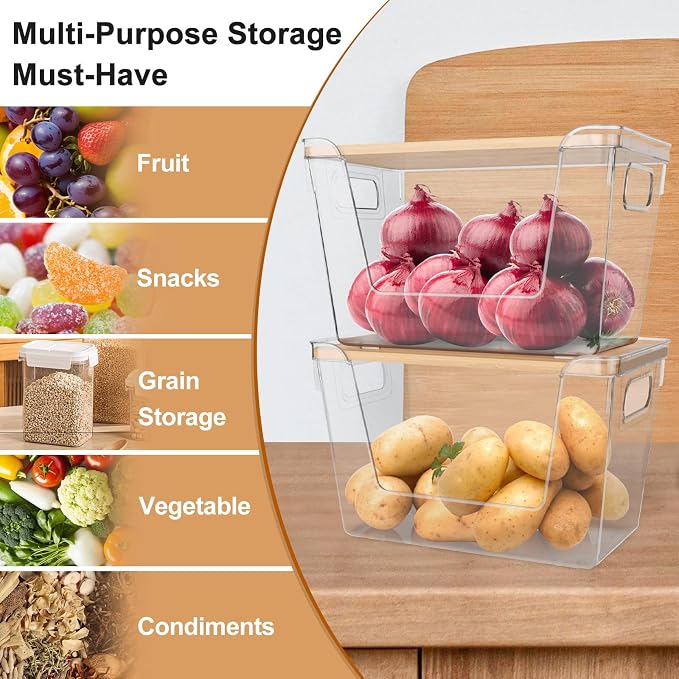 2 Pack Pantry Organizers Storage - Image 2