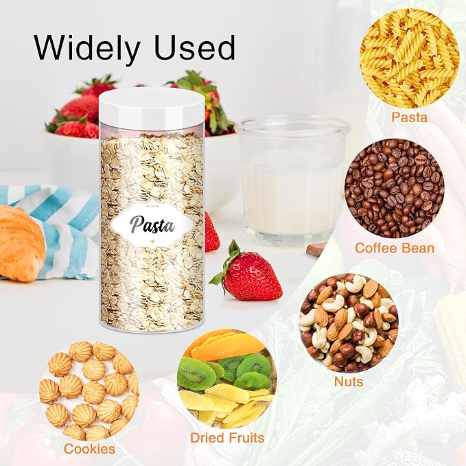 24 Pcs Plastic Jars, 16 OZ Plastic Jars - Image 4