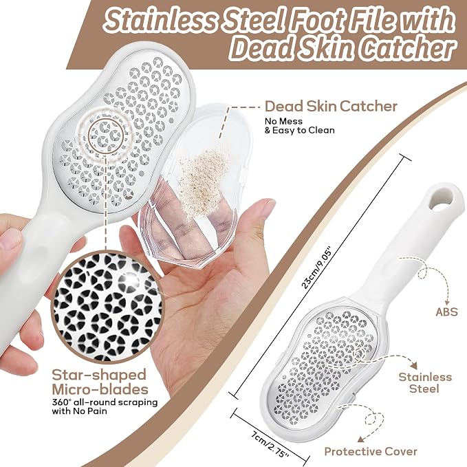 New Foot Brush & Foot Files Set, 3-IN-1 Foot Scrubber - Image 6