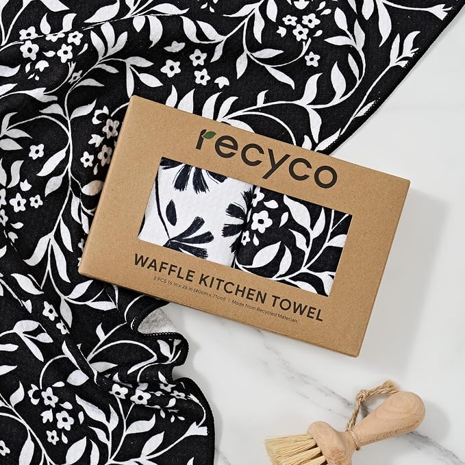 RECYCO Waffle Kitchen Towel Set of 2 - Image 7