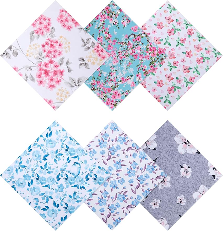 6PCS Thickened Glasses Cleaning Cloth Elegant Flower Design Microfiber Cleaning by BszykzDXI