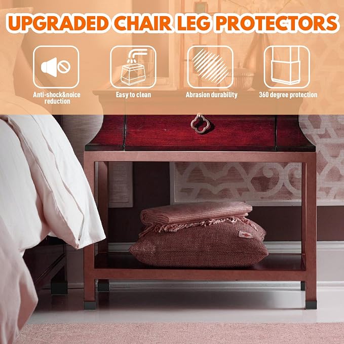 Rectangle Chair Leg Protectors for Hardwood Floors - Image 6