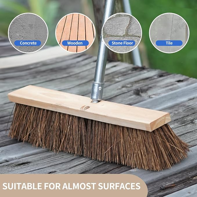 18" Push Broom Outdoor Heavy Duty - Image 2