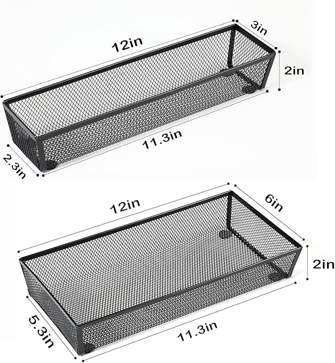 BYCY Silverware Drawer Organizer, Mesh Utensil Organizer - Image 2
