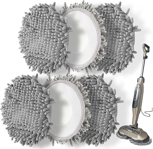 6 Packs Steam Mop Pads Replacement Power Pads Compatible by Frescares