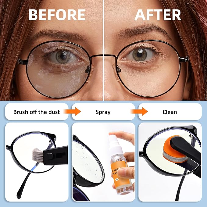 Glasses Cleaner Kit Eyeglass Cleaner, Anti Fog Spray - Image 5