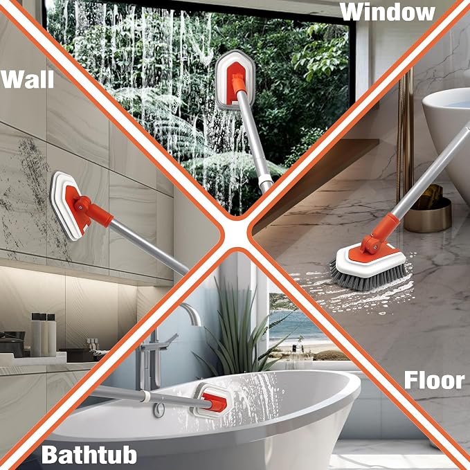 JEHONN Shower Cleaning Brush, Tub Tile Scrubber - Image 5