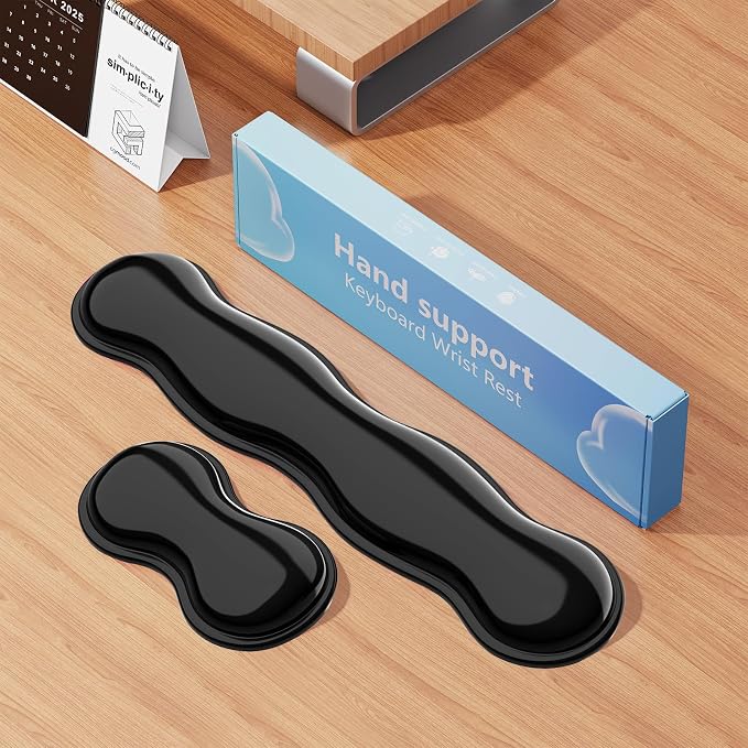 Gel Keyboard and Mouse Wrist Rest Set, Comfort Ergonomic Wrist Support - Image 7
