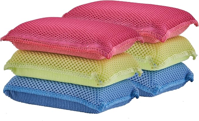 Miracle Microfiber Sponges for Kitchen Kosher Non-Scratch Sponge Scrubber Heavy by Superio