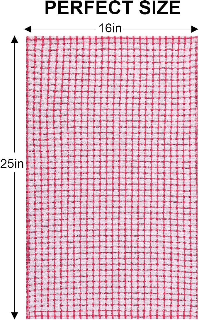 Kitinjoy Cotton 8 Pack Terry Kitchen Towels, 16 x 25 Inches Super Soft and - Image 6