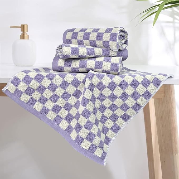 Jacquotha Wash Cloths Checkered 4 Pack - Image 4