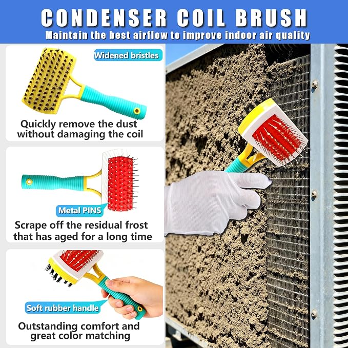 2 Pcs Air Conditioner Fin Comb Kit, Ac Fin Comb Straightener Tool, Radiator Comb - Image 4