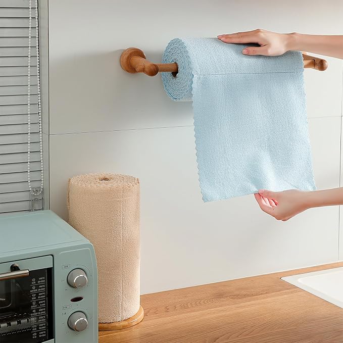 80 Pack Microfiber Cleaning Cloth Roll, Lint Free Rags & Tear Away Reusable - Image 4