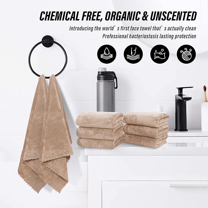 MOONQUEEN 6 Pack Premium Hand Towels - Image 6