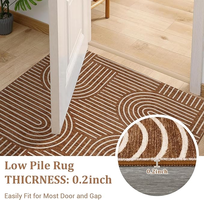 Washable Rug 6x9 Area Rugs for Living Room, Abstract Rug for Bedroom, Soft - Image 6