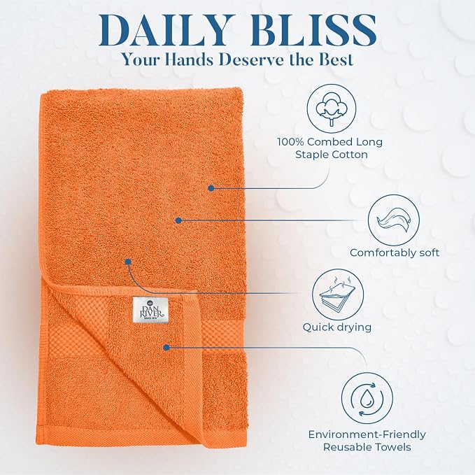 DAN RIVER 6-Pack Premium Hand Towels - Image 3