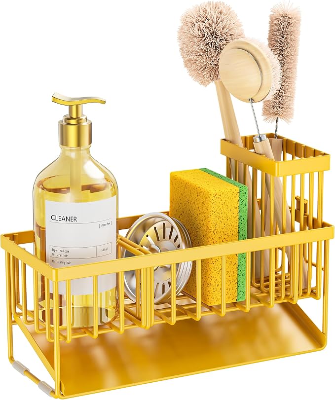 Cisily Yellow Sink Caddy Organzier - Image 7