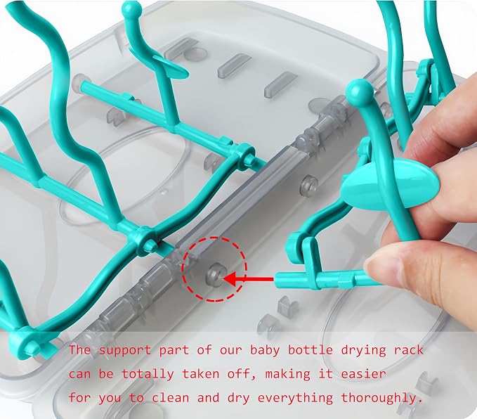 Collapsible Baby Bottle Drying Rack, Bottle Dryer Holder - Image 4