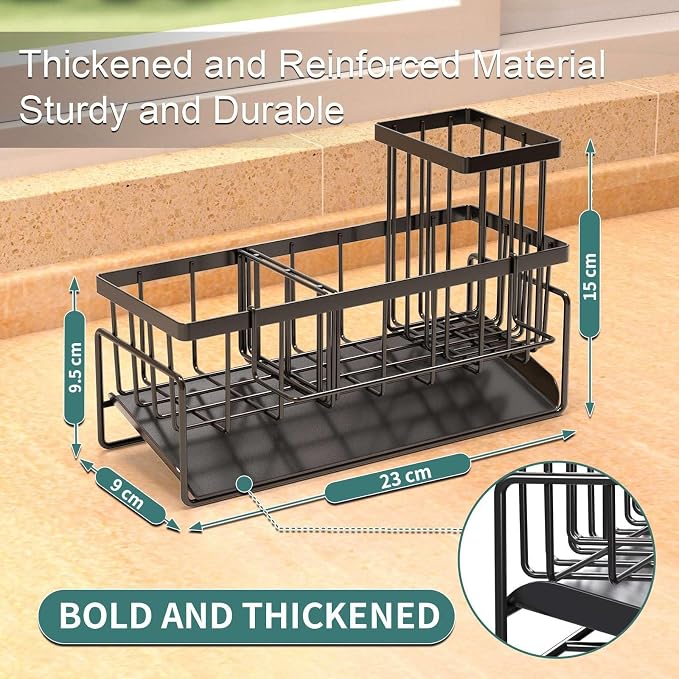 Kitchen Sink Caddy Organizer – Rustproof Sponge Holder - Image 2