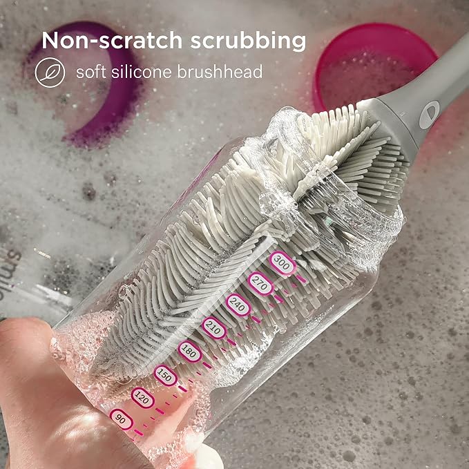 Smilo Silicone Baby Bottle Brush - Image 3