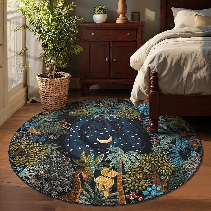 GarveeHome Round Area Rugs 4ft for Kids Room - Image 2