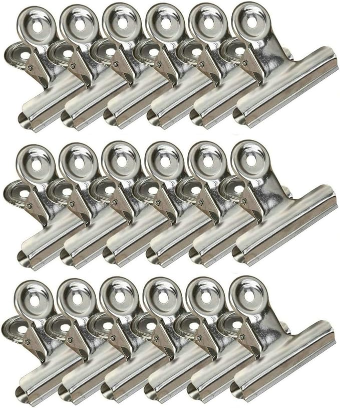 18 Pack Stainless Steel Chip Bag Clips Heavy Duty Food Bags Clamp Clips by Jxystore