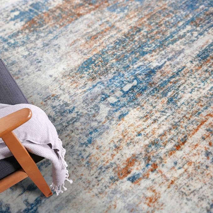 IOHOUZE Abstract Runner Rug 3x14 Ft Long Washable Runners - Image 7