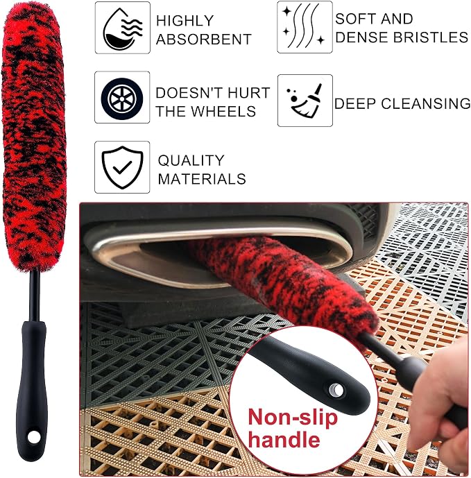 8Pcs Wheel Tire Brush Set, Wheel Brushes - Image 6