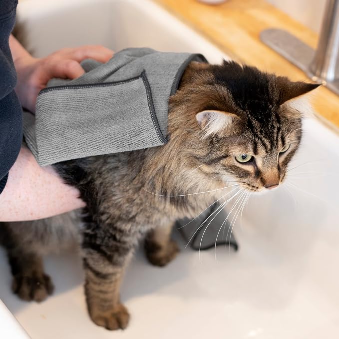 Ritz Premium Embroidered Microfiber Pet Towel, Highly Absorbent, Fast-Drying - Image 6