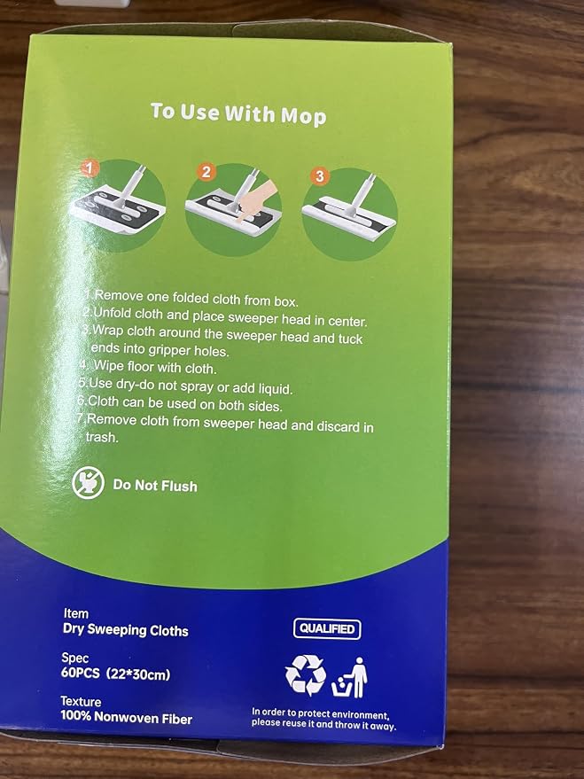 JEBBLAS Disposable Mop Cloth Dry Sweeping Pad - Image 15