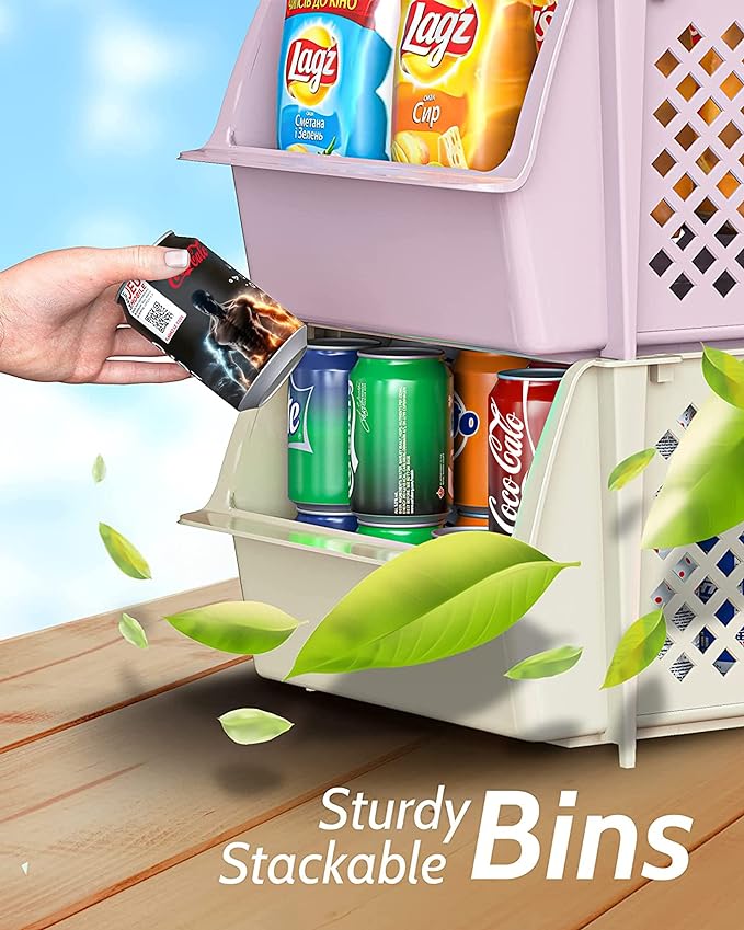 Skywin Plastic Stackable Storage Bins - Image 5