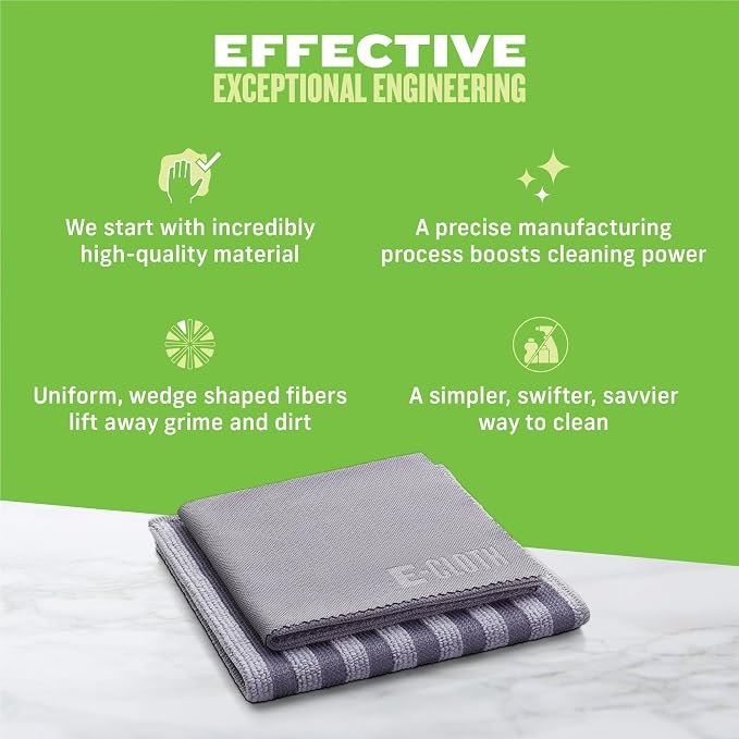 E-Cloth Stainless Steel Microfiber Cleaning Cloth Kit - Image 6