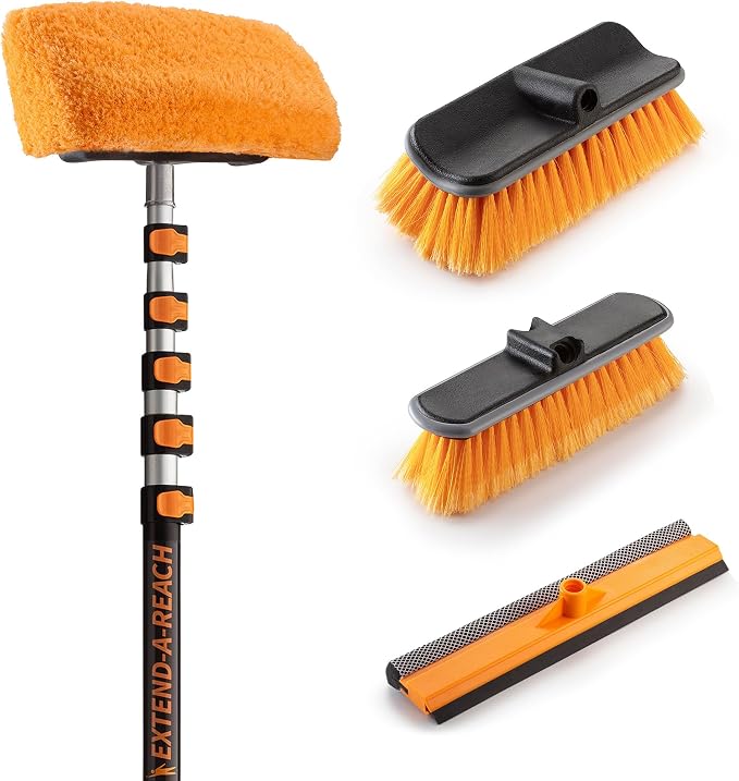 30-Foot Exterior House Cleaning Brush Set by EXTEND-A-REACH