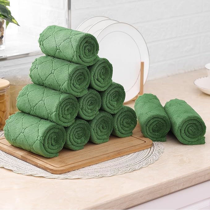 Mordimy 24 Pack Kitchen Cloths Dish Towels, Super Soft and Absorbent Dish Cloths - Image 9