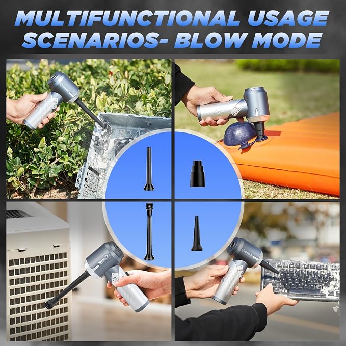 Saker Car Vacuum Cleaner 17000PA Foldable 3 in 1 Mini Handheld Vacuums Portable - Image 4