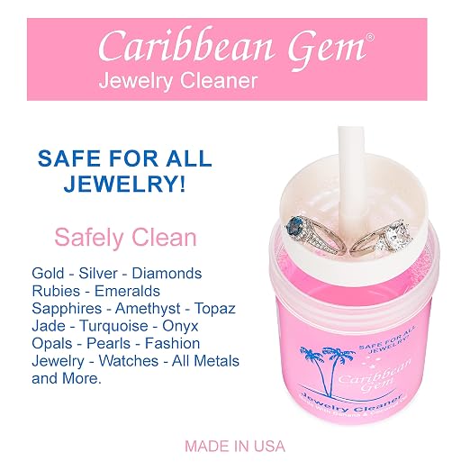 Jewelry Cleaner Kit 8oz with Basket, Brush & Polishing Cloth - Image 4