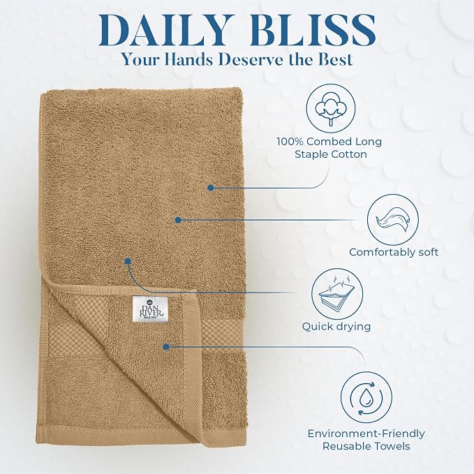 DAN RIVER 6-Pack Premium Hand Towels - Image 3