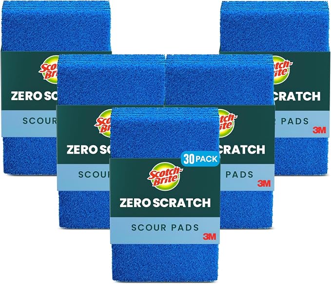 Scotch-Brite Zero Scratch Scouring Pad, Effective + Gentle Dish Scrubber by Scotch-Brite